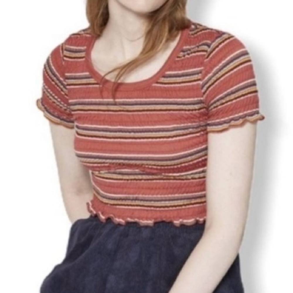 Wild Fable Ruffled Crop Top